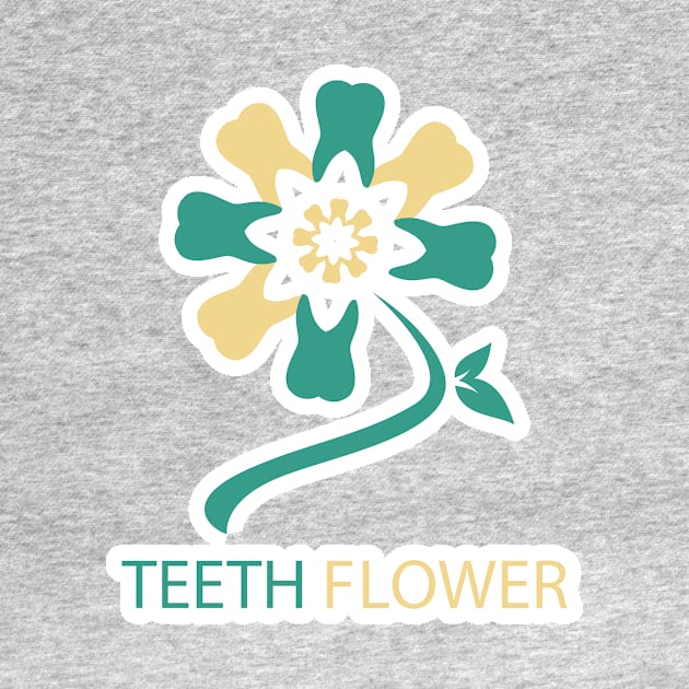 Tooth Flower circle pattern for Dental logo design. Dental care logo design. by AlviStudio